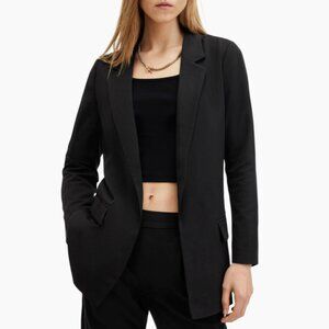 Nordstrom All Saints Aleida Blazer in Black Size 6 Retail Price $249.00